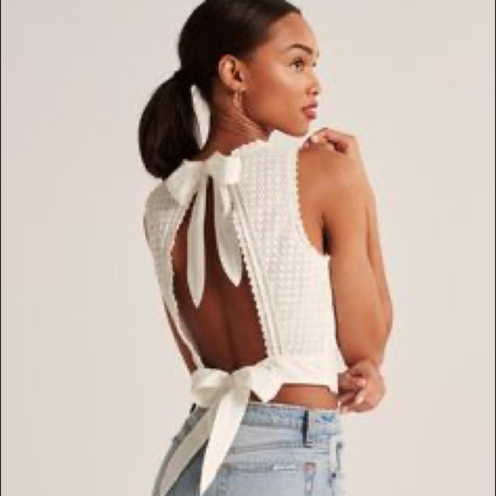NWT A&F Open-Back Sleeveless Blouse